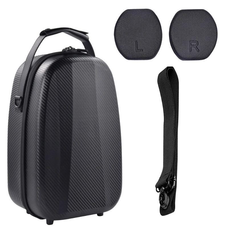 

Headset Controller Travel Bag Shells for PS VR2 Headset Lens Caps Pouch Travel Pouch with Lens Protectors Cover & Strap