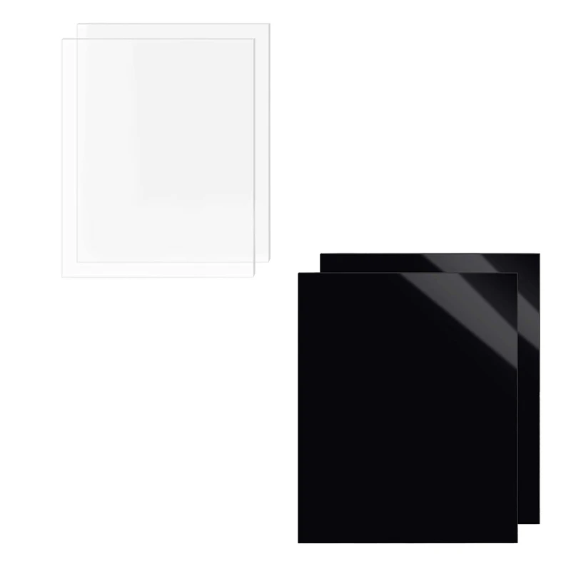 

2 Pack Acrylic Sheets 11.8 X 15.75 X 1/8 Inch (3Mm), Thin Cast Organic Glass Panel/Board For Sign, Painting, Frame