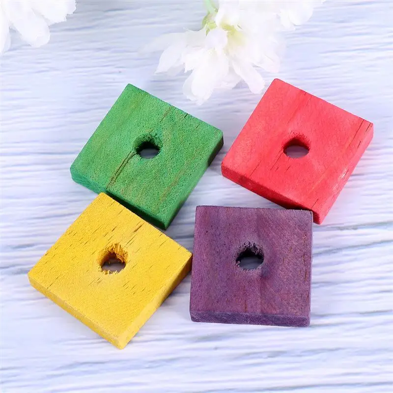 Деревянные жевательные зажимы для домашних животных 50 шт. обучающая клетка