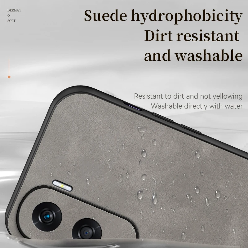 Luxury Leather Case for Huawei Honor X50i Frosted Ultra-thin Heat Dissipation Soft Armor Shockproof Phone Cover HuaweiHonorX50i