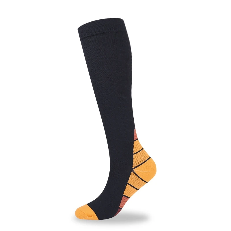 Stripe Sweat Absorption Breathable Compression Socks Outdoor Riding Unisex Medium Tube Varicose Veins Socks Socks Mens