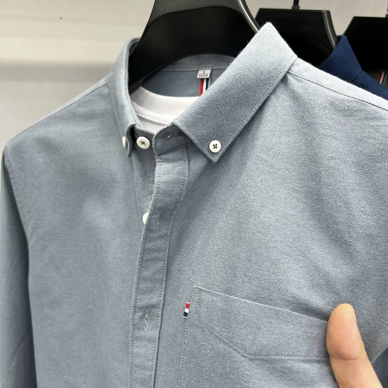 Мужская классическая рубашка из хлопка