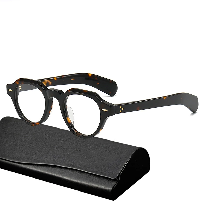 Винтажные круглые ацетатные оптические очки для мужчин и женщин