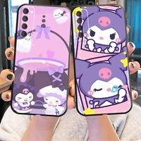 cute kuromi phone case for huawei honor 10 v10 10i 10 lite 20 v20 20i 20 lite 30s 30 lite pro liquid silicon soft funda coque