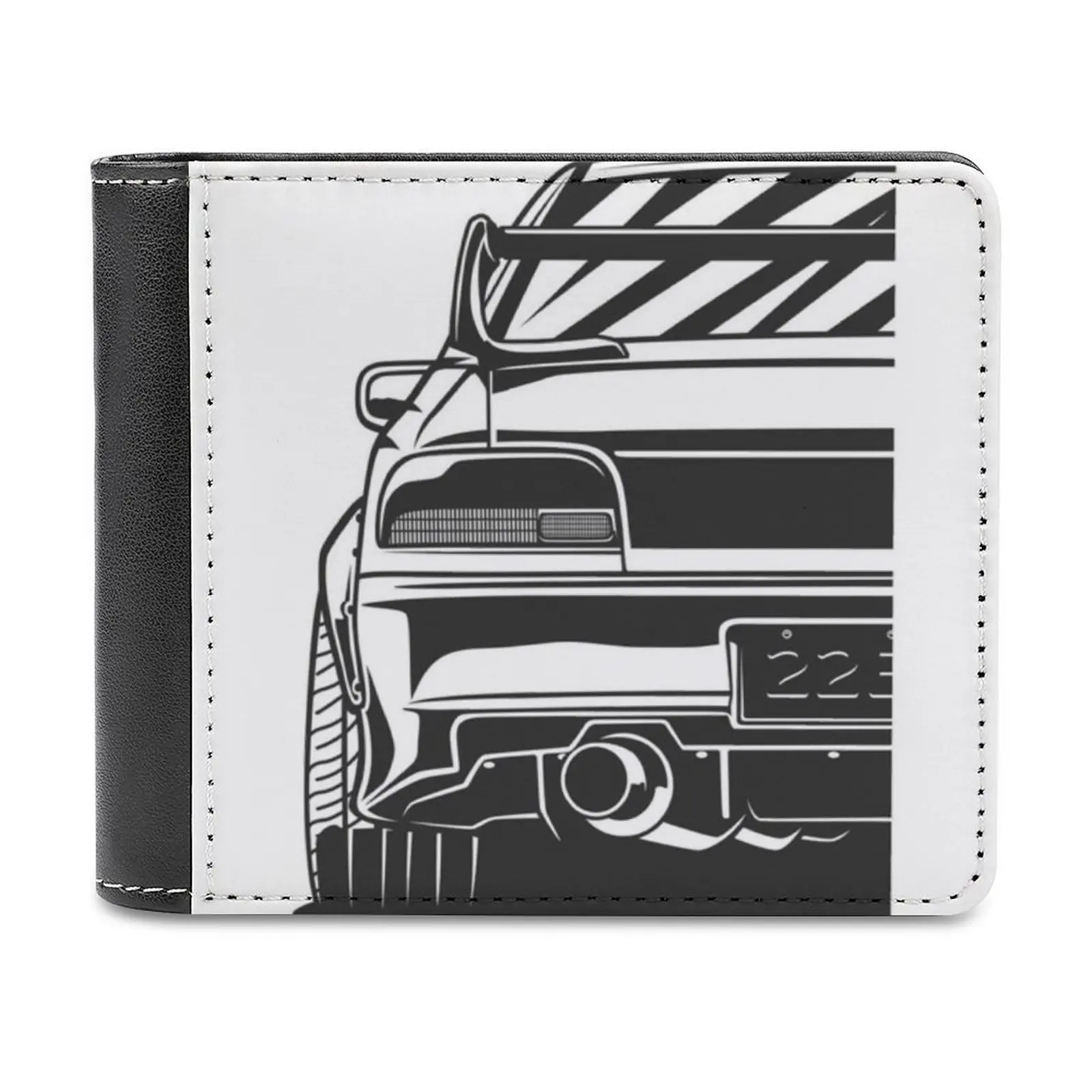 

Wrx Sti Rear Pattern Leather Men's Wallets Hot Selling New Men's Wallet Trend Card Pack Purse Wrx Sti Japanese Import Street
