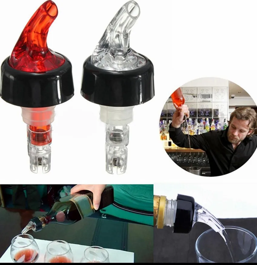 

10-60ml Liquor Spirit Nip Measure Wine Shot Pourer Bottle Dispenser Barware Quantitative Wine Pourer Bar Bartending Accessories