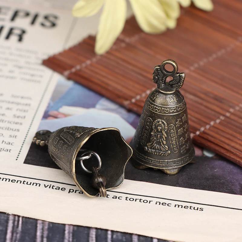 

1 шт. металлический античный колокольчик фэн-шуй, ветряной колокольчик Fortune Jingle, подвески, праздничное украшение для дома