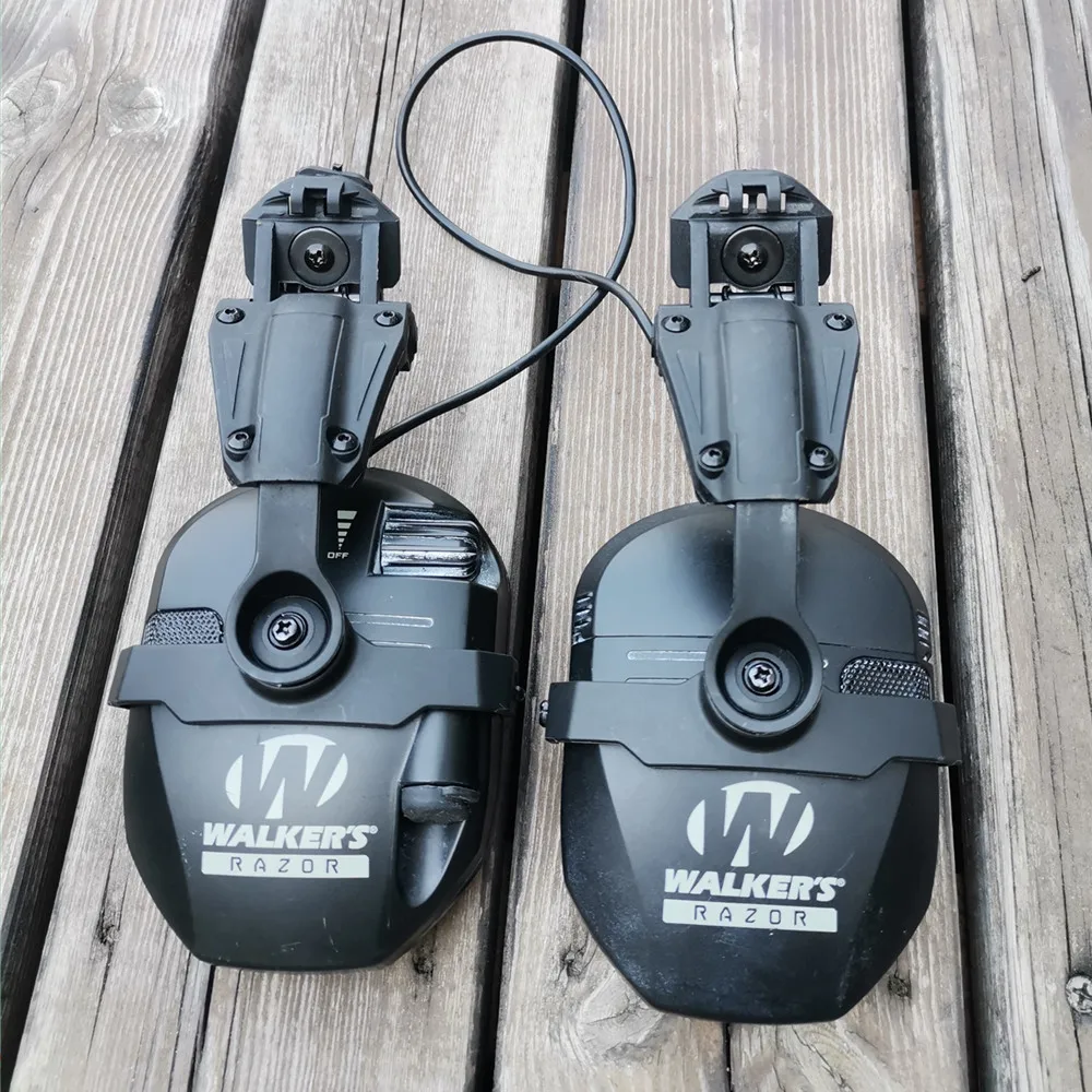Wendy Rail Bracket Tactical Helmet ARC Rail Adapter for Walker's Razor Slim Electronic Hearing Protection Shooting Headset Ear