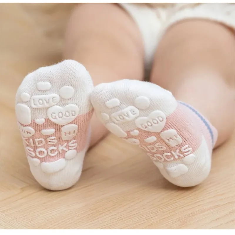 5 пар/партия Детские хлопковые носки в полоску