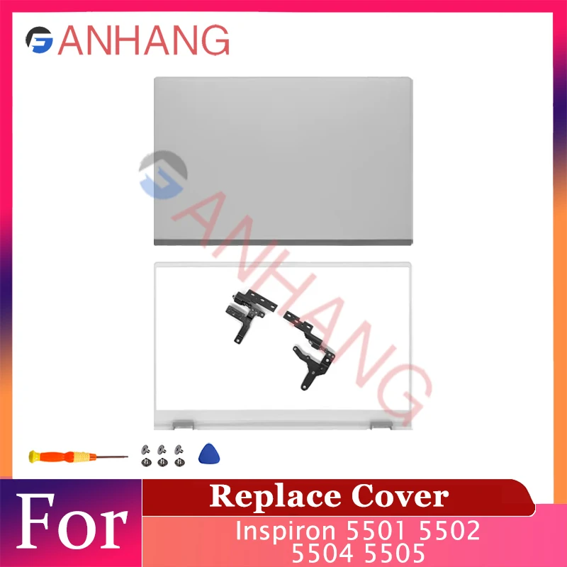 Фото Новый корпус для ноутбука Inspiron 15 серии 5501 5502 5504 5505, задняя крышка ЖК-дисплея/рамка/петли 15,6 дюйма, верхний корпус №1