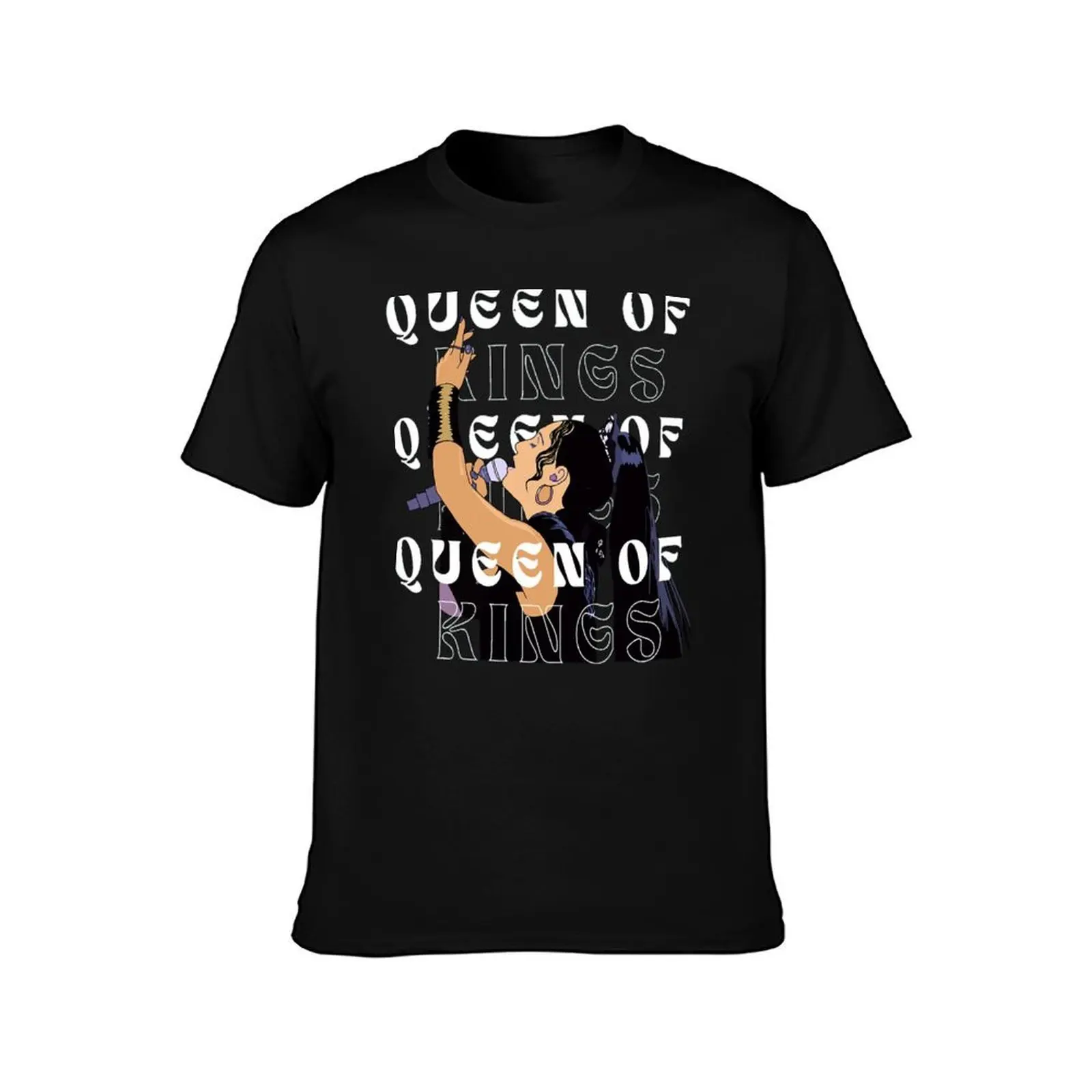 Фото Футболка Active T-Shirt от Alessandra Queen of Kings в стиле Eurovision Song, повседневный городской стиль, с коротким рукавом №2