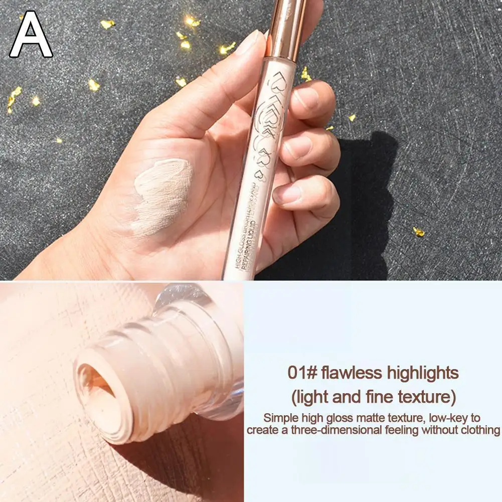 

Dimond Highligter Pen Contouring Stick Repir Bronzers Face Cosmetic Body BrighteningTrimming Shadow Face Liquid D7O5
