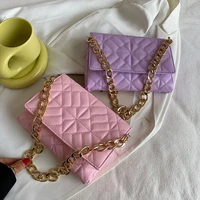 fashion brand underarm shoulder bag for women pu leather handbags and purses lady small design chain envelope flap 2022 designer