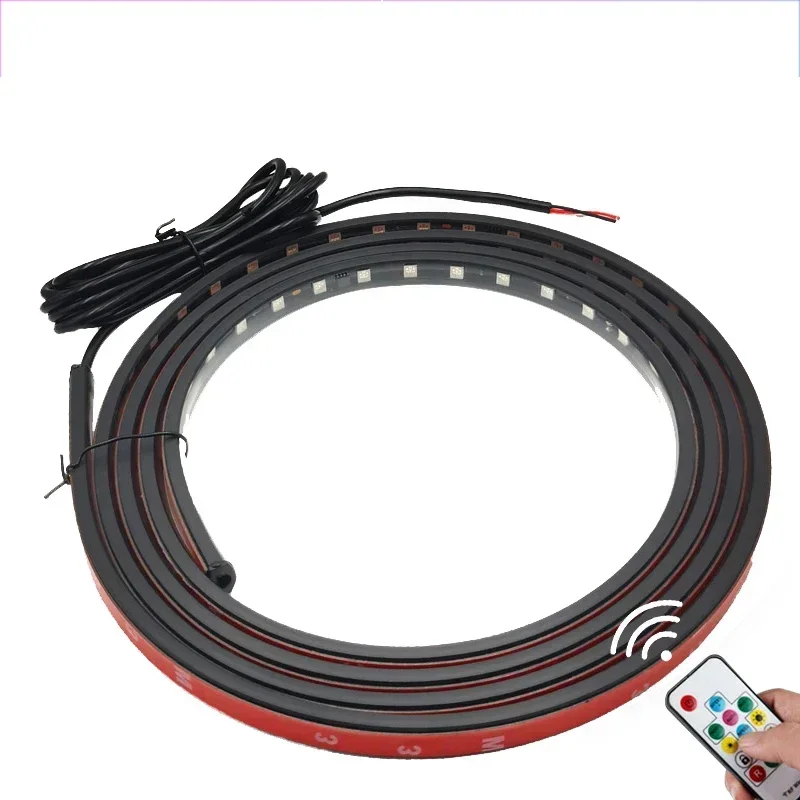 

24 В светодиодный сигнальный светильник для грузовика, сигнальная лампа безопасности ночного вождения, Rgb 7, красочная мигающая атмосферная лампа, декоративный светильник для грузового автомобиля