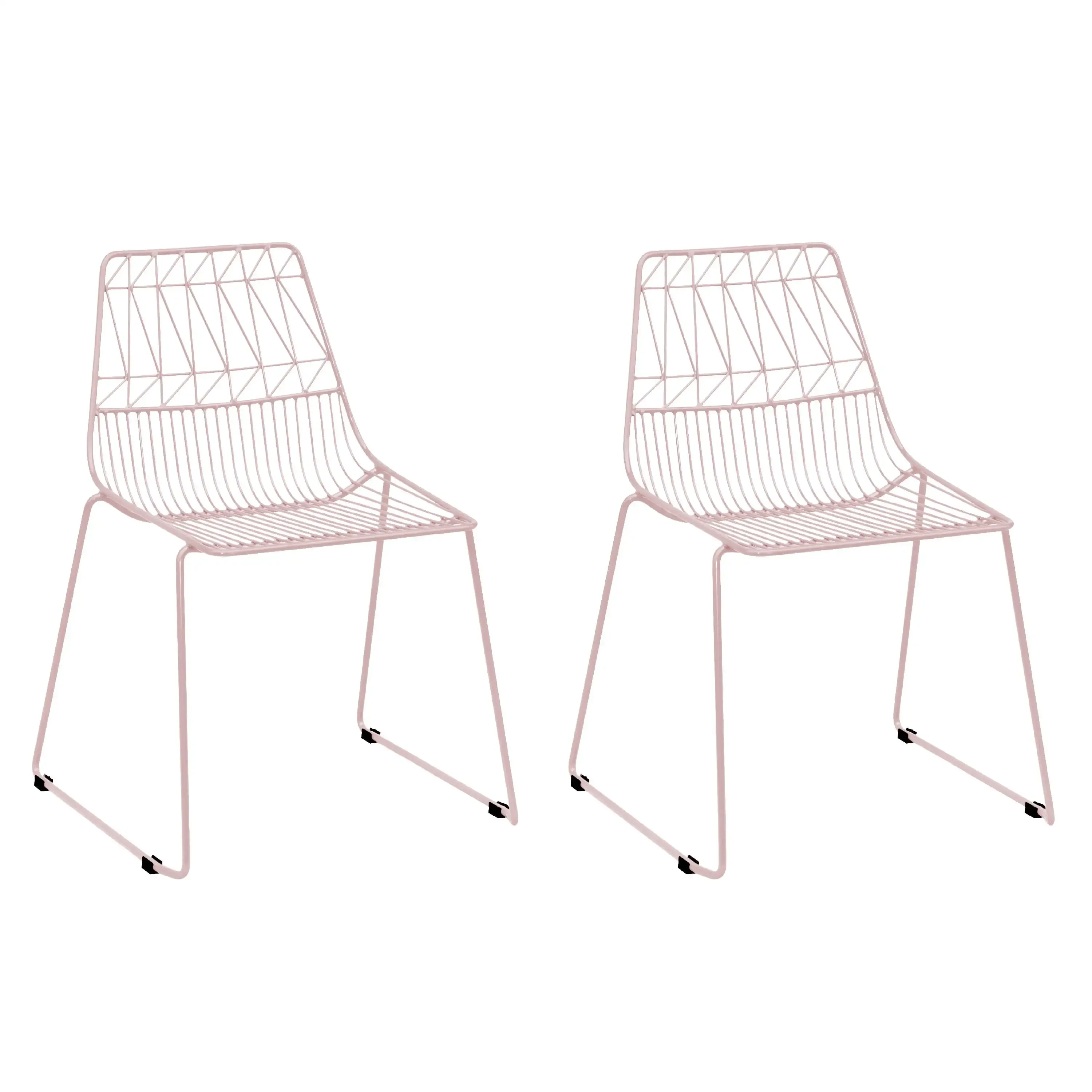 

Kids Geometric Wire Activity Chairs 2pk Blush Pink