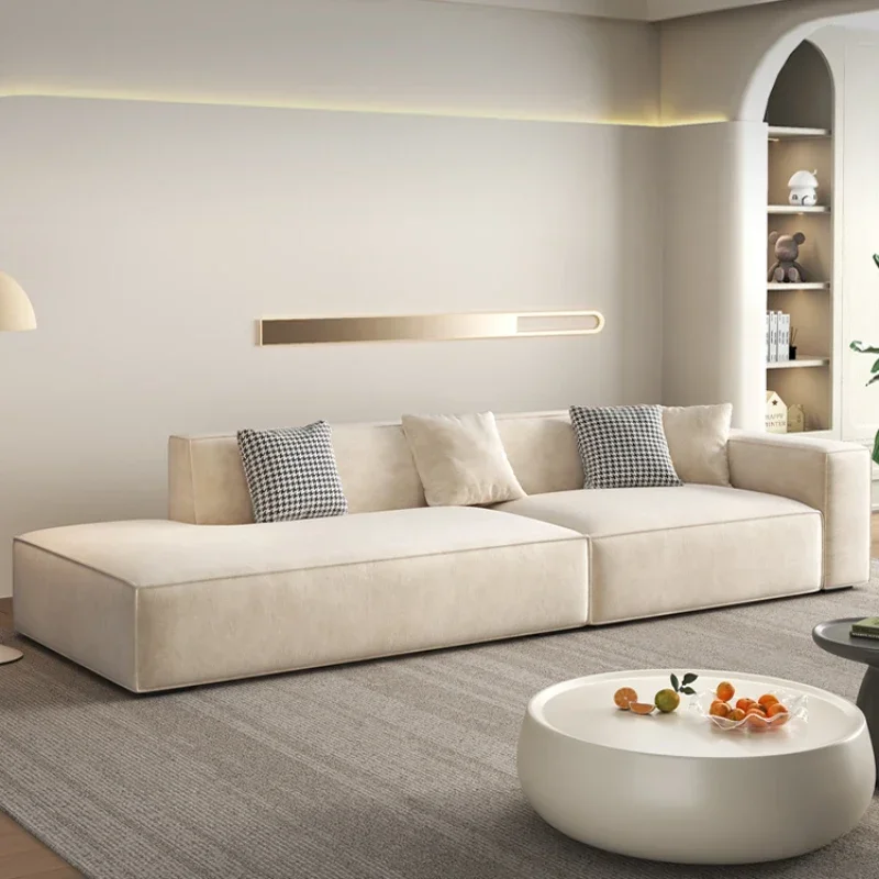 Простой современный мягкий диван-кресла Lazy Relax белый дизайнерский