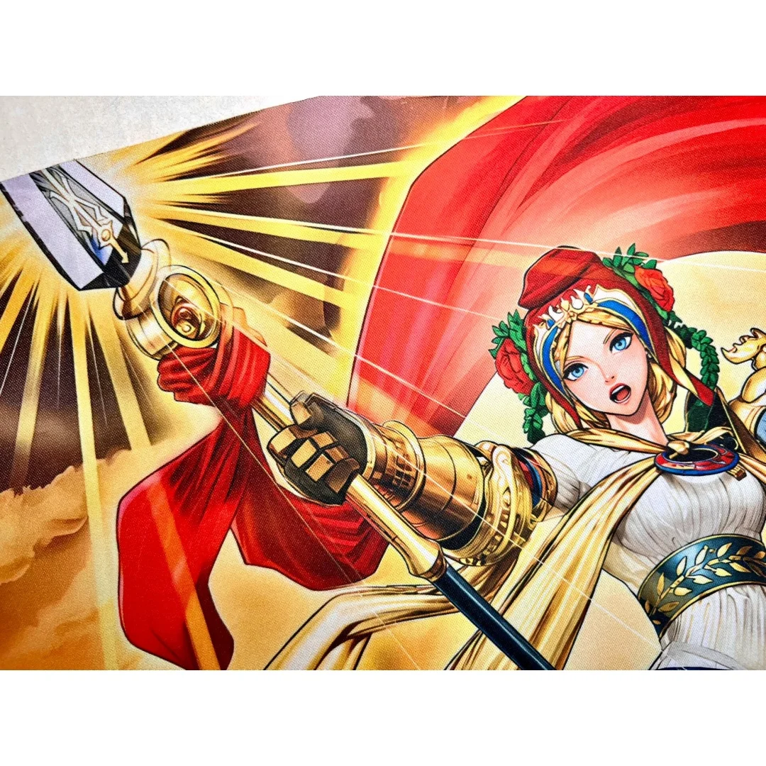 Фото Игровой коврик Yu-Gi-Oh! Light Leading The Valiant WCS2025, 600x350 мм, французский памятный выпуск, одинарный, резиновый, для карточных игр, DIY №5
