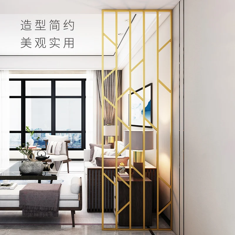 Светлый роскошный входной экран для гостиной полые офисные блочные стены