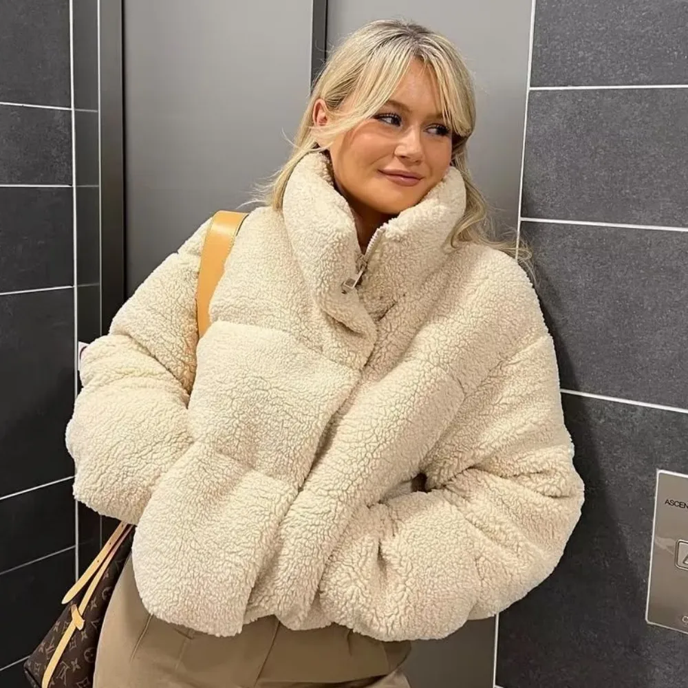 Женские короткие полиэстеровые парки PB ZA Palito с хлопковой подкладкой