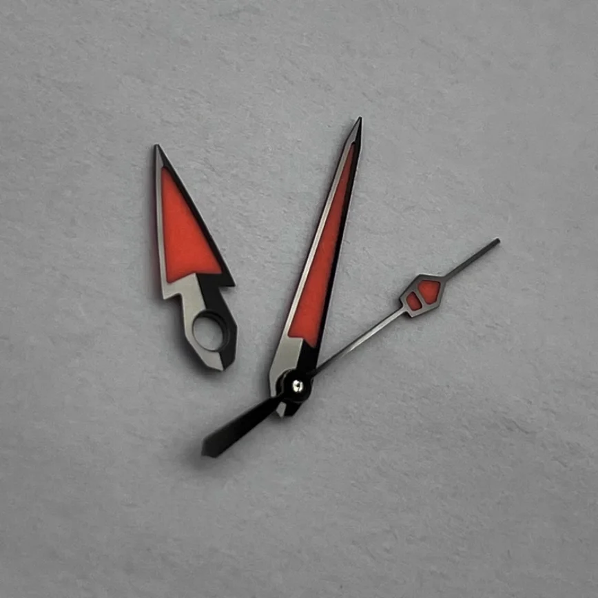 12.5MM Watch Hands C3 Luminous Red Luminous/black Luminous Personalized Hands for NH35/NH36/4R/6R Movements Watch Accessories