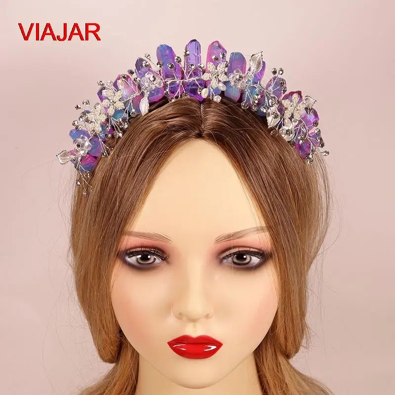 

Натуральная Хрустальная корона, искусственная императорская корона ручной работы