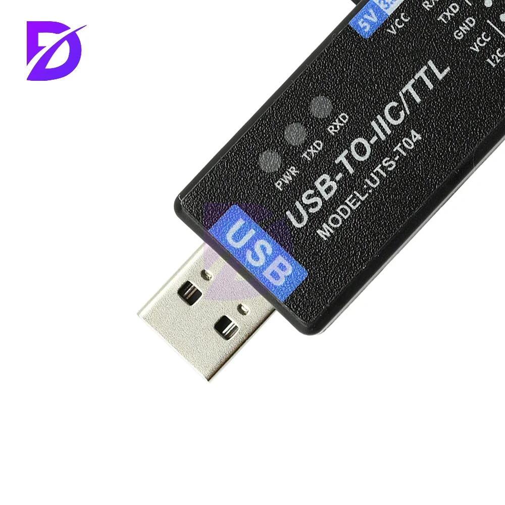 USB-IC2 IICTTL Последовательный порт Uart Коммуникационный модуль 2-в-1 Ch341T Последовательный порт Мигающий загрузчик (art.: 3920d2bb385c6) - 3920d2bb385c6