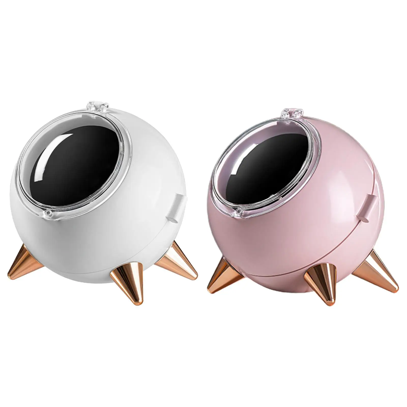 

Jewelry Box Organizer Magnetic Suction Cover Opening Round for Birthday Gift