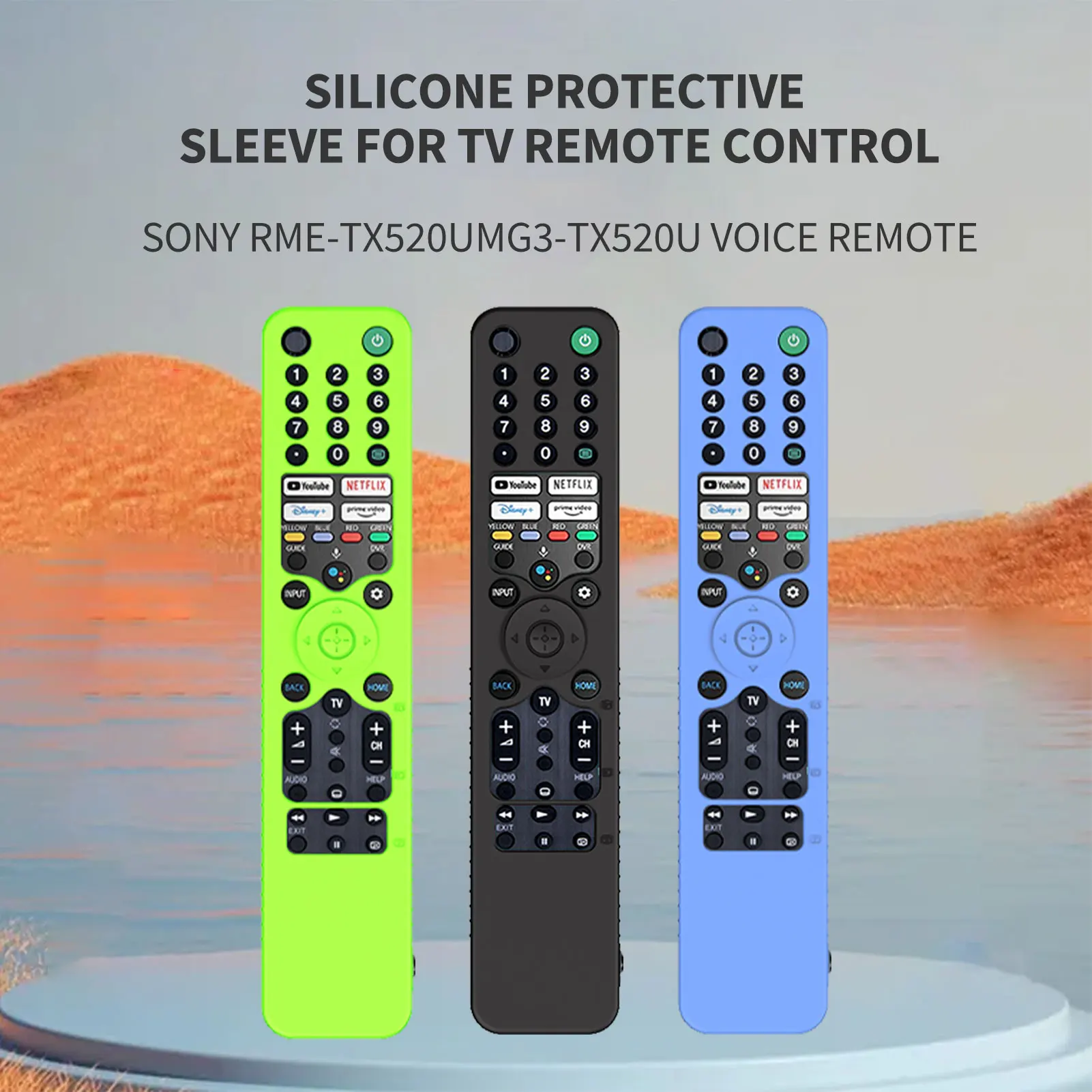 Силиконовый чехол для пульта дистанционного управления Sony RMF-TX600U TX600P TX600C TX600E TX500U TX500E, моющийся защитный чехол