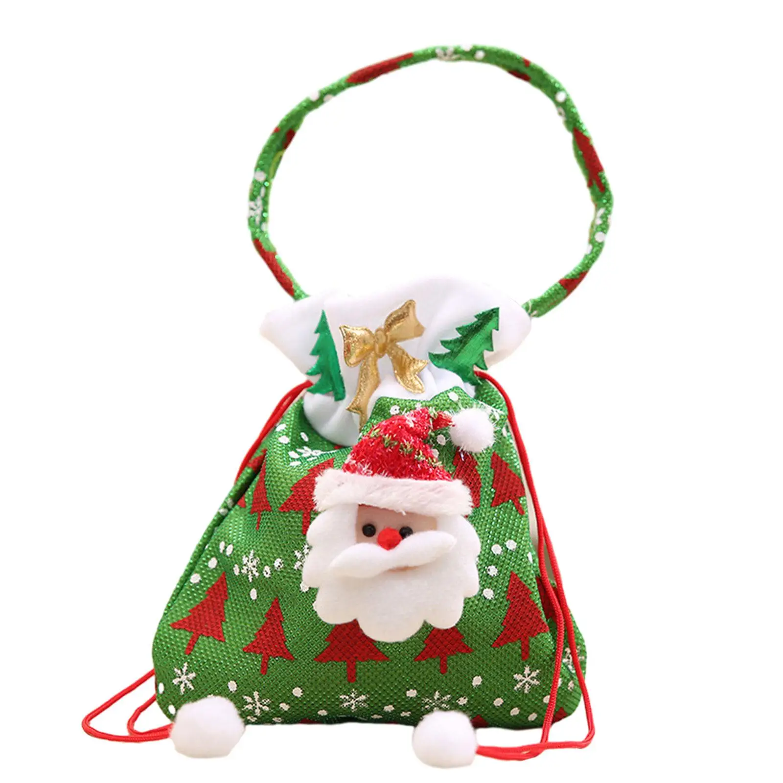 Рождественские вязаные подарочные сумки для кукол конфет на Рождество 2023