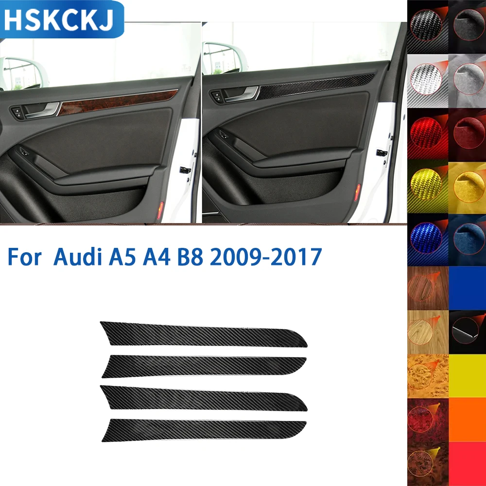 Для Audi A5 A4 B8 2009-2017 аксессуары из углеродного волокна салона автомобиля навигация