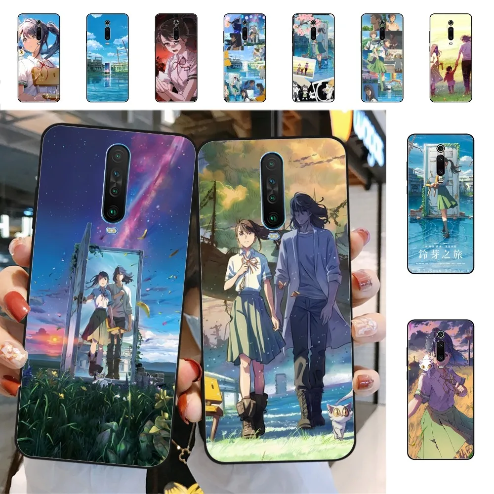 

Suzume Anime Phone Case For Redmi 5 6 7 8 9 10 Plus Pro 6 7 8 9 A GO K20 K30 K40 Pro Plus F3 Fundas