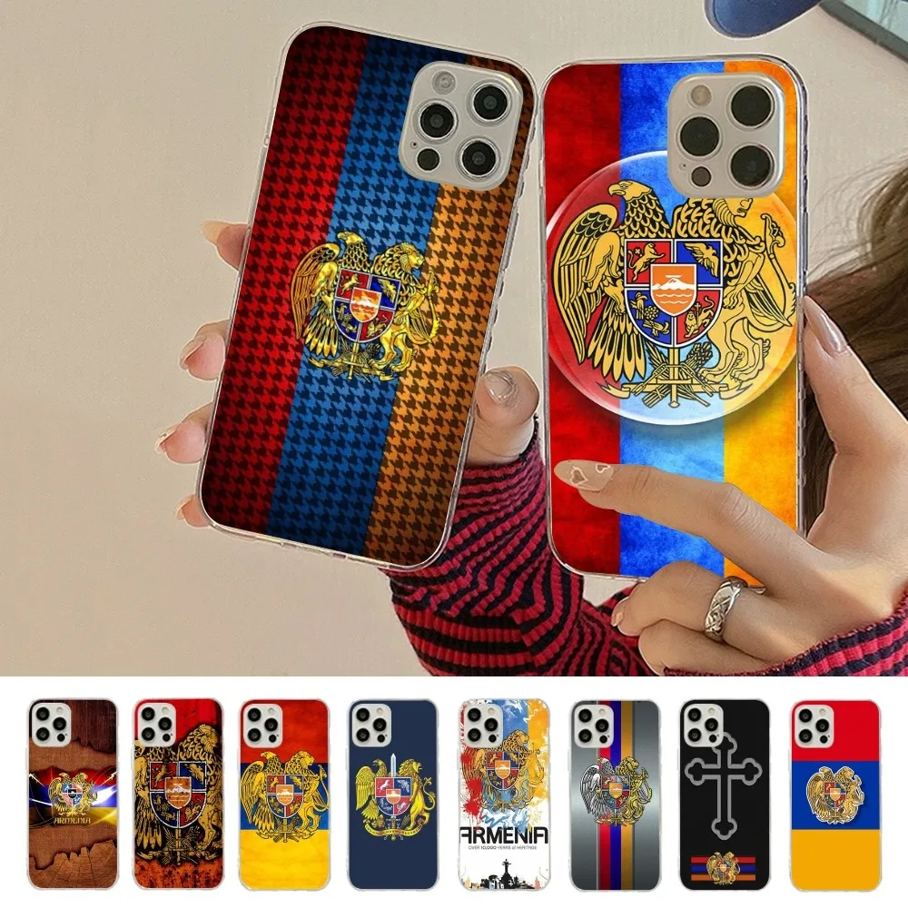 

Armenia Armenians Flag Phone Case For iPhone 15 14 11 12 13 Mini Pro XS Max Cover 6 7 8 Plus X XR SE 2020 Funda Shell
