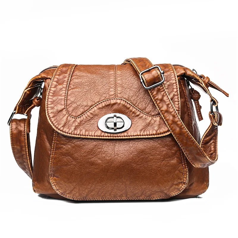 

2022 new mini women's Cross shoulder bag Vintage handbag women's soft washed leather wallet and handbag designer bag