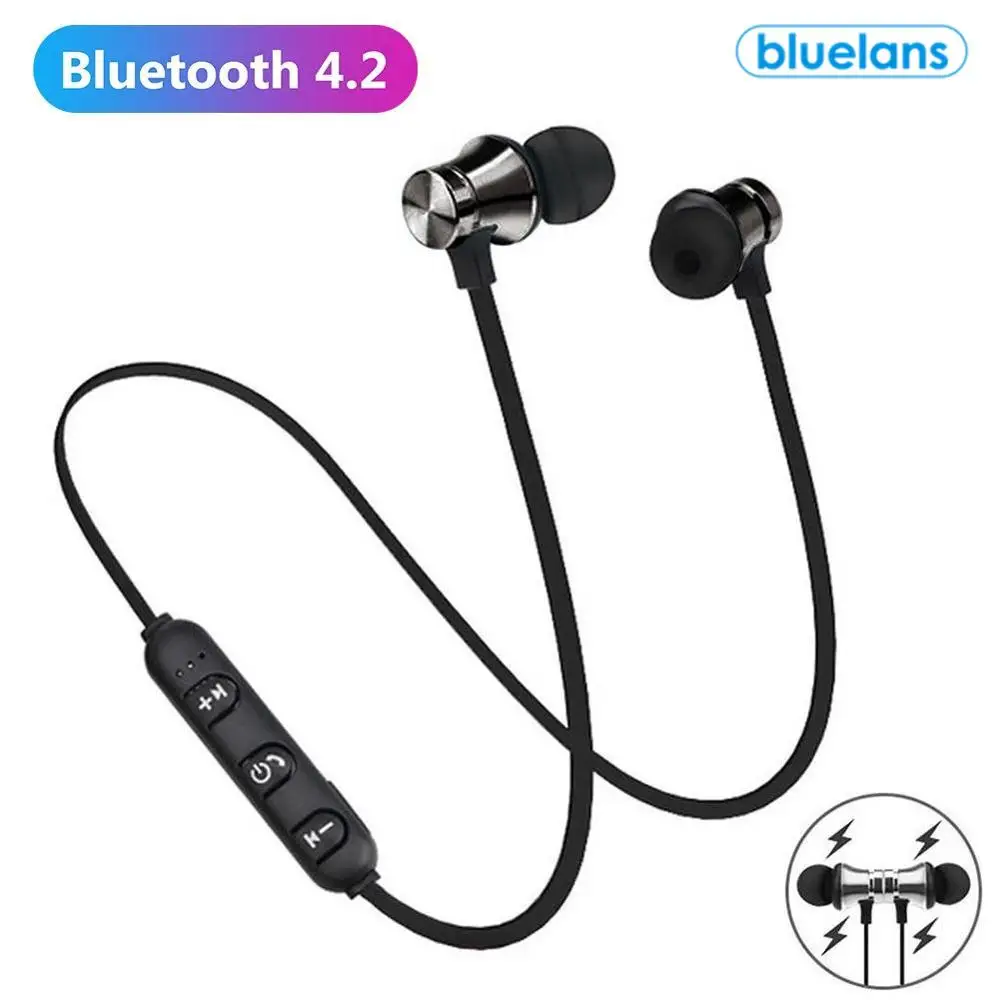 

New XT11 Bluetooth-compatible Earphone Sport Magnetic Stereo Sports Waterproof Earbuds Wireless in-ear Headset with Mic