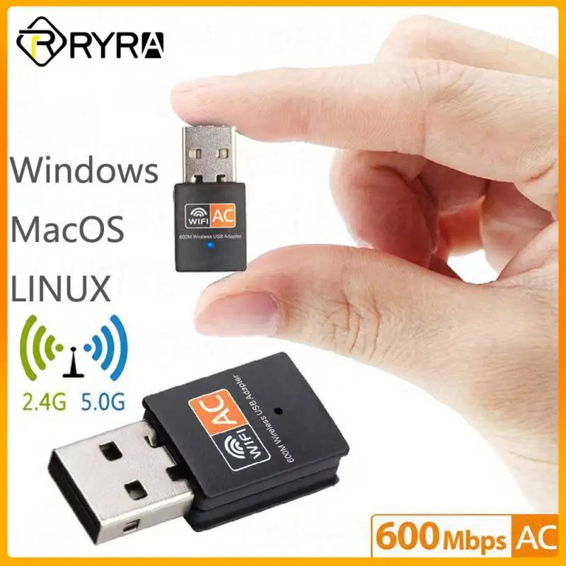 

Wi-Fi-адаптер RYRA, 600 Мбит/с, 5,8 + 2,4 ГГц