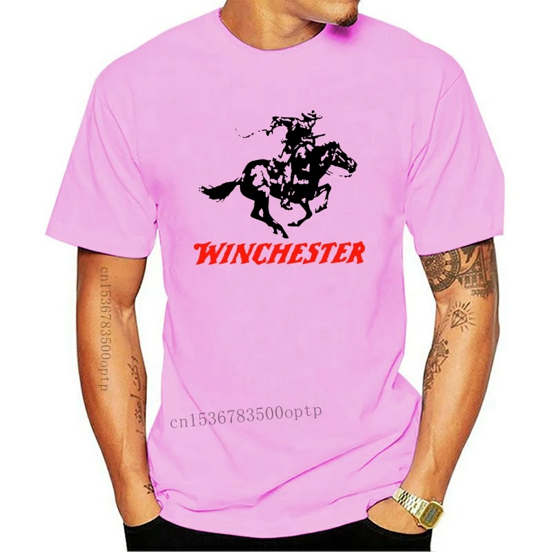 

Camiseta Winchester Gun Pistols Riffle con Logo para hombre, camisa gris, talla S-5XL, novedad de 2021