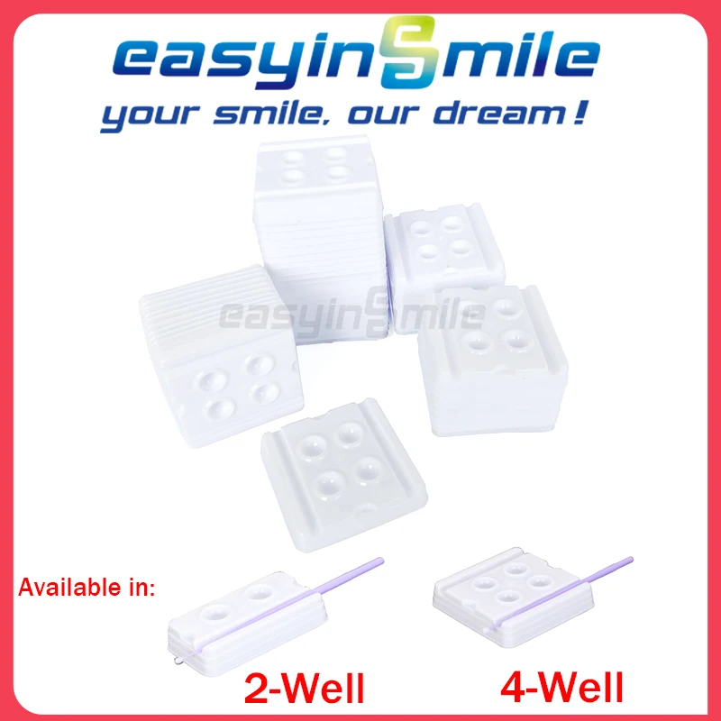 Easyinsmile Стоматологические Одноразовые смешивающие скважины 2-Well 200 шт. или 4-Well 100