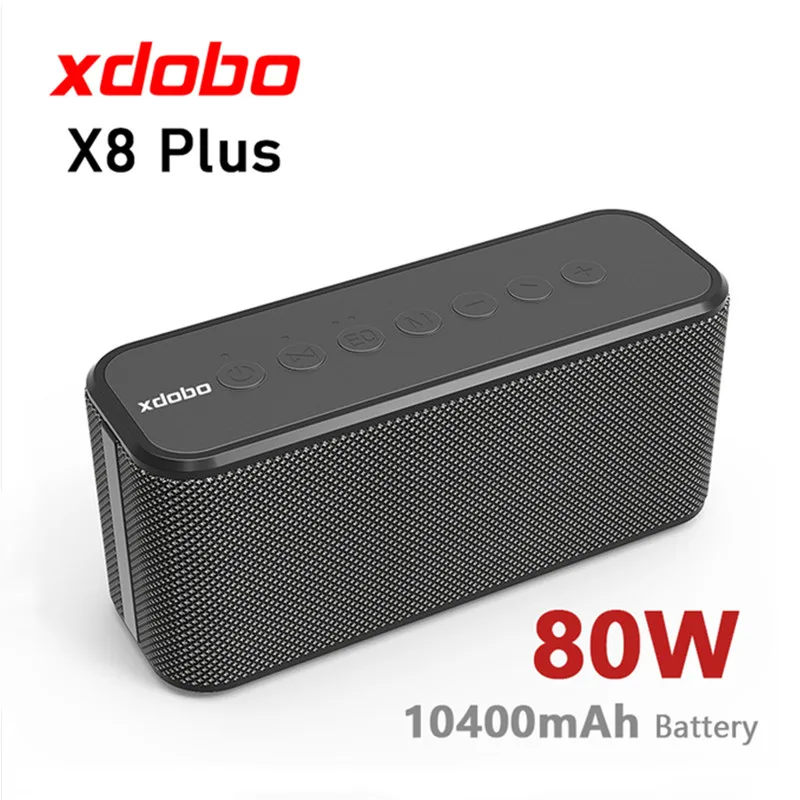 Bluetooth-Колонка Xdobo, 80 Вт, 10400 мА · ч, 4 ядра