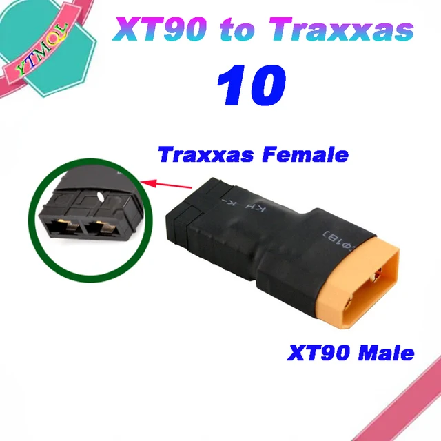 TRX female to XT90 male adapter