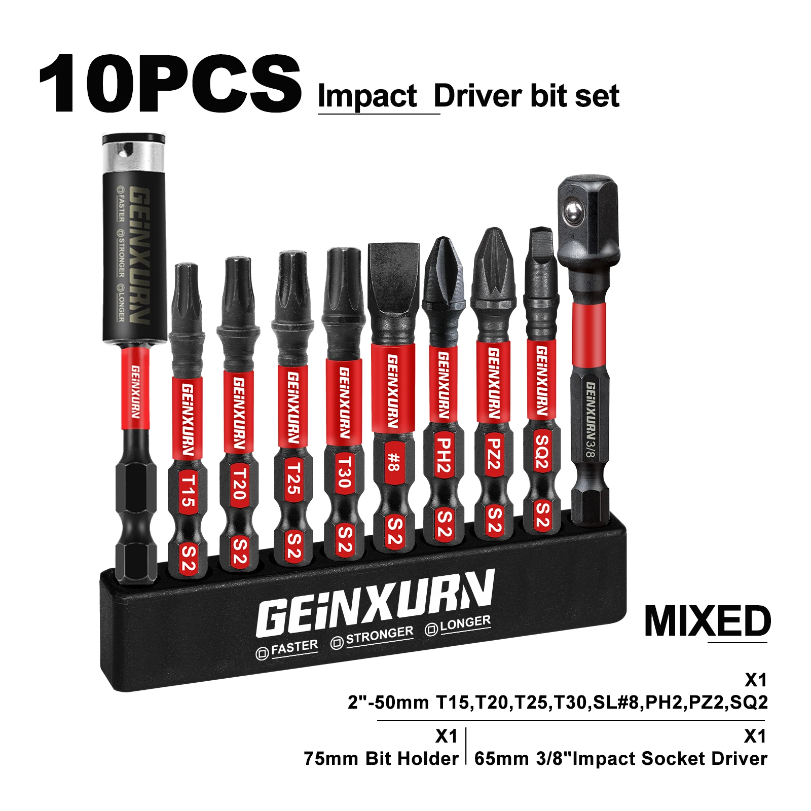 

Набор бит для драйвера Geinxurn Mixed Impact X50