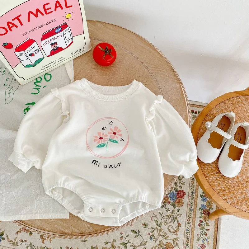 

Детское хлопковое боди с длинным рукавом, с принтом