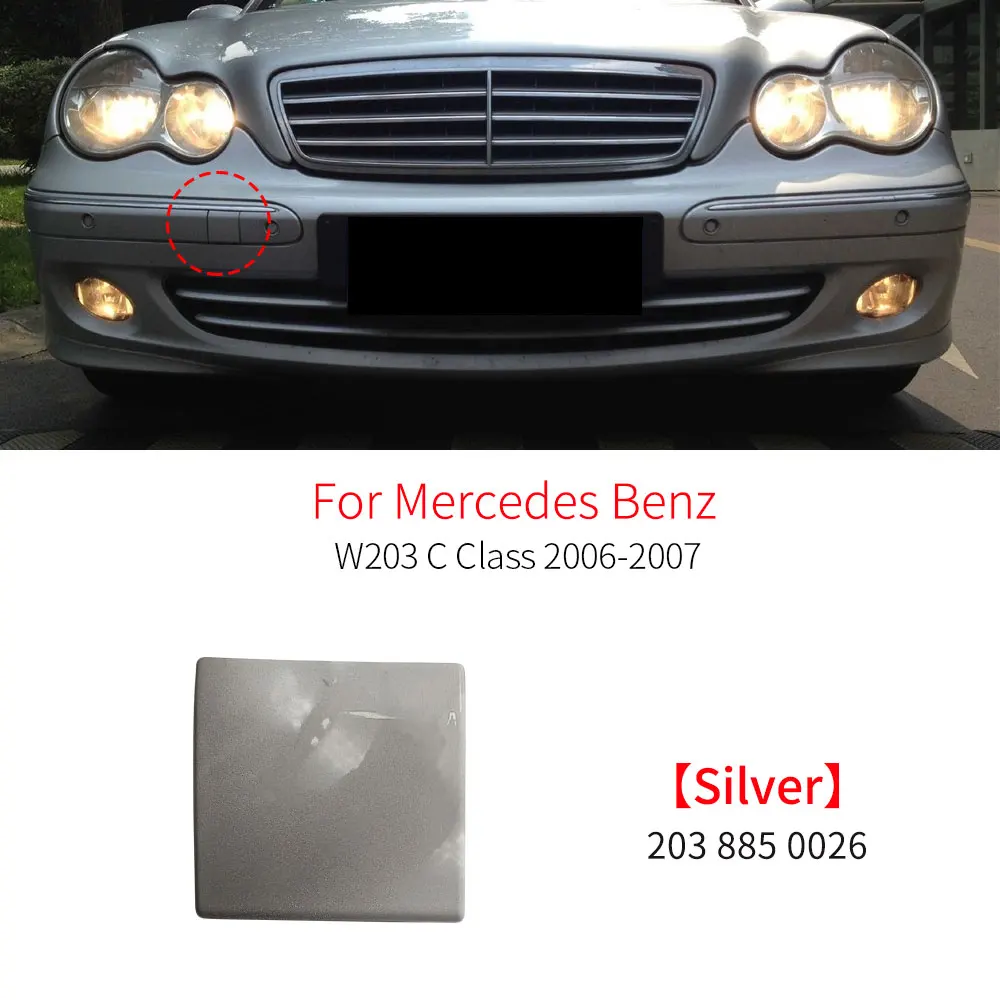 

Автомобильный передний бампер, буксировочный крюк, крышка, сменный аксессуар для Mercedes Benz W203 C Class C180 C200 C230 C250 C300 2038850026