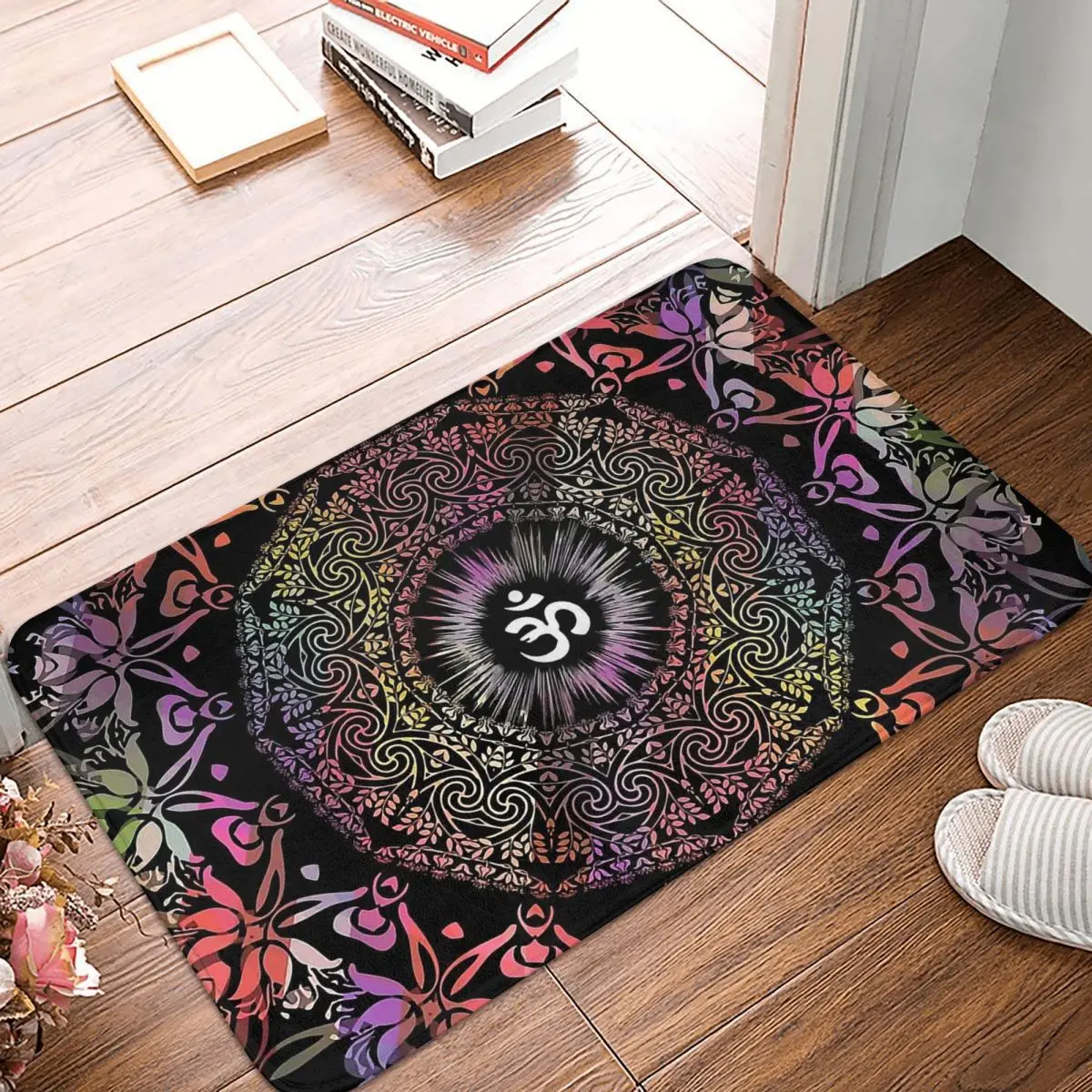 

Bohemian Bath Mat Mandala Zen Yoga Hippie Meditation Mandala Doormat Kitchen Carpet Balcony Rug Home Decoration