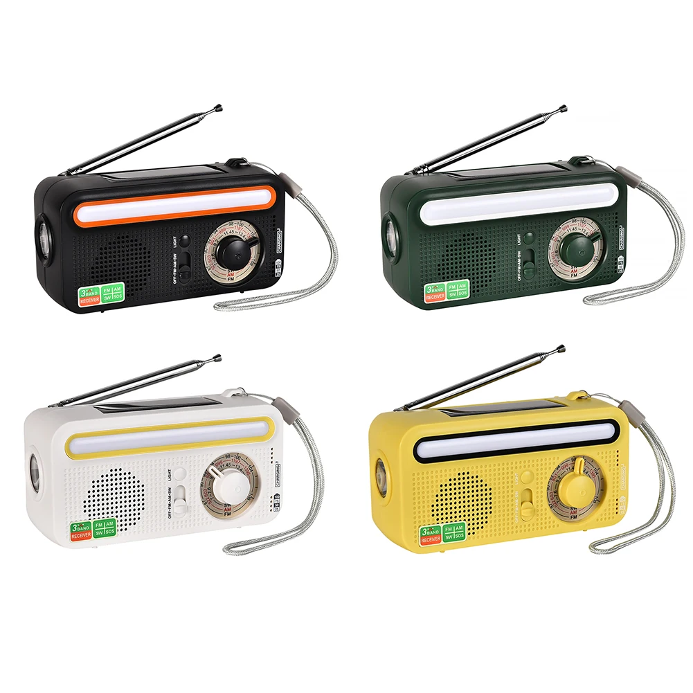 

5 в 1, аварийное радио на солнечной батарее, 2000 мАч