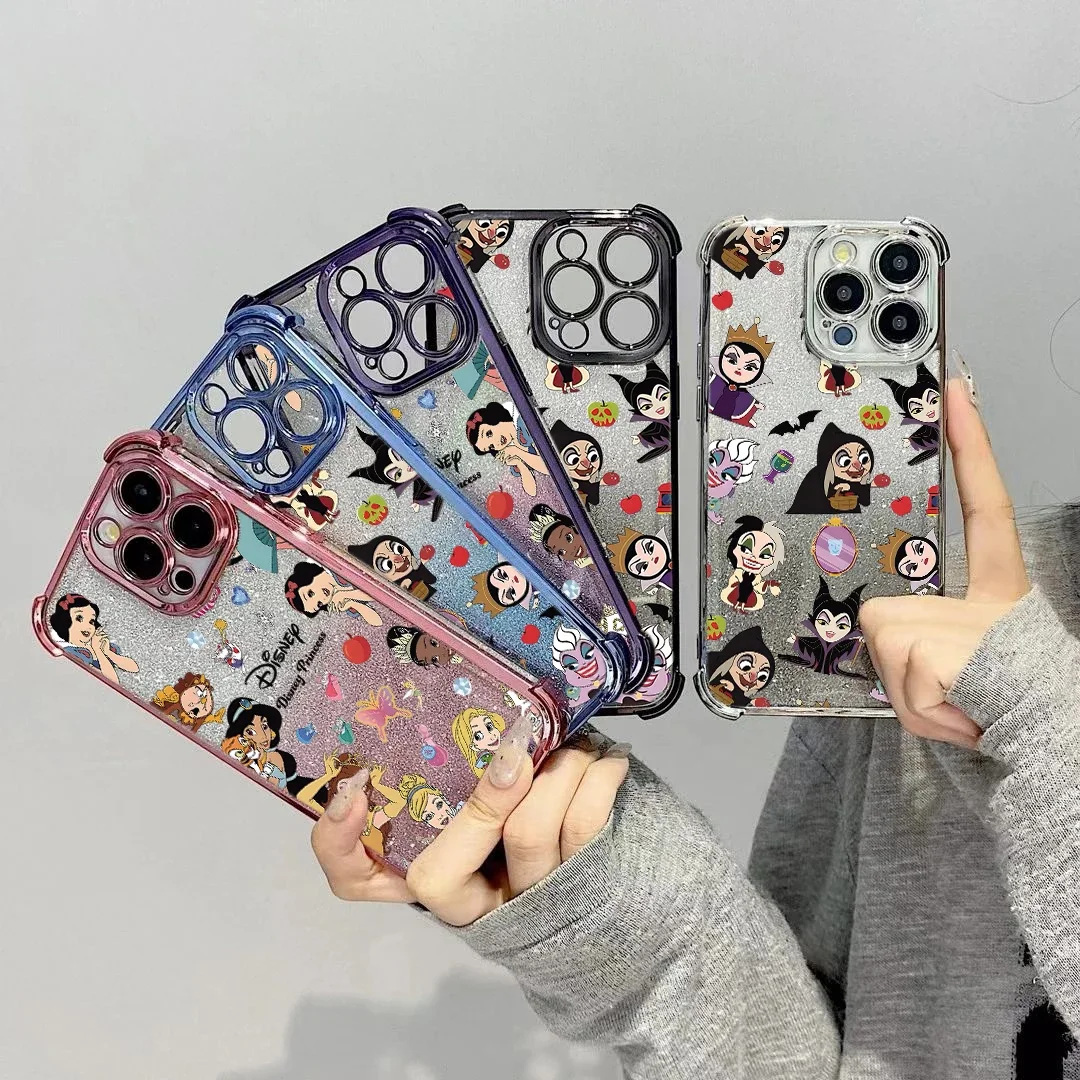 Чехол для телефона Cute Disneys Princess Samsung S25 S24 S23 S22 S21 S20 FE Note20 Plus Ultra Lite 5G противоударный