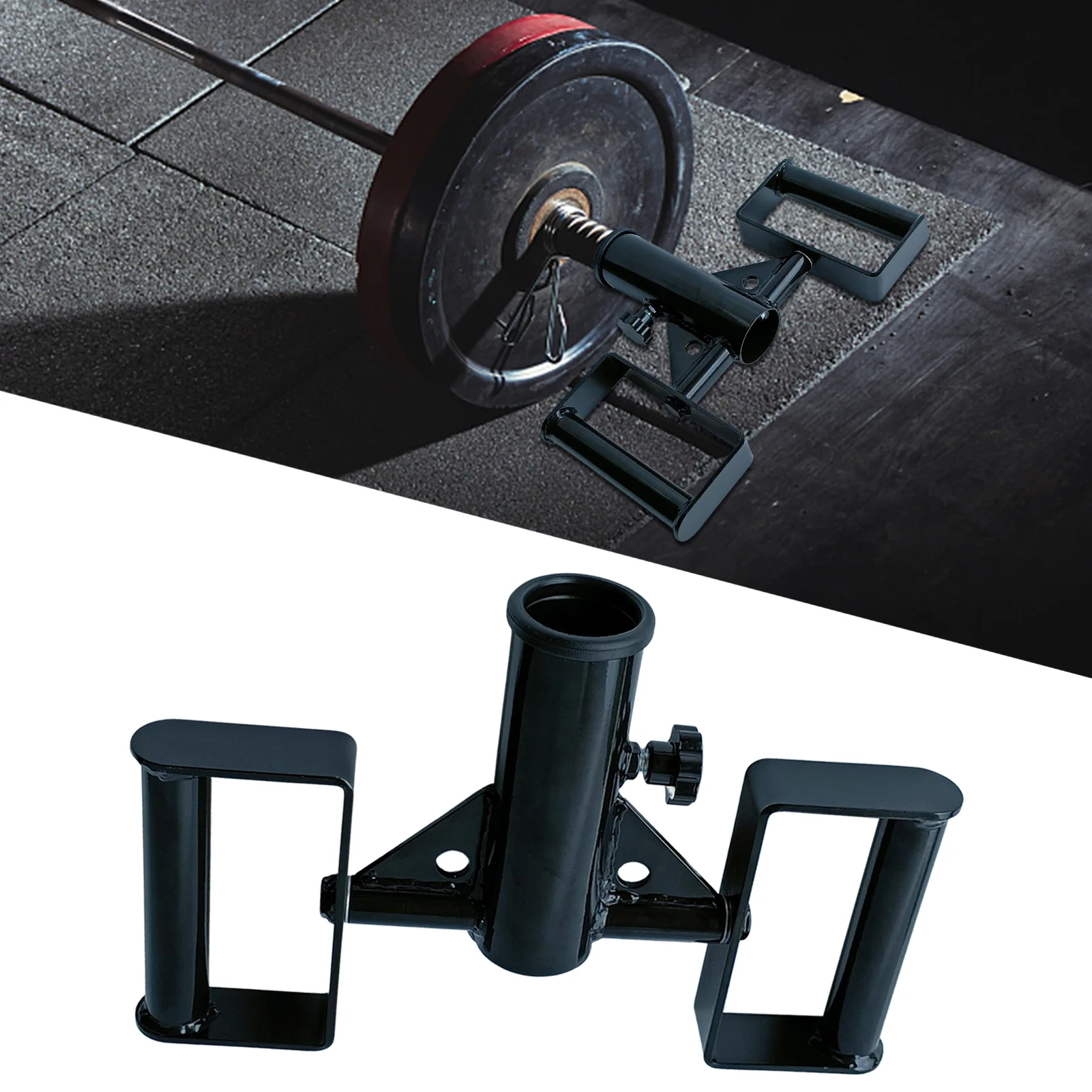 

Rotating Viking Press Attachment Landmine Handle With 2 Grip Positions Landmine Exercise Tool For 2-inch Olympic Barbell