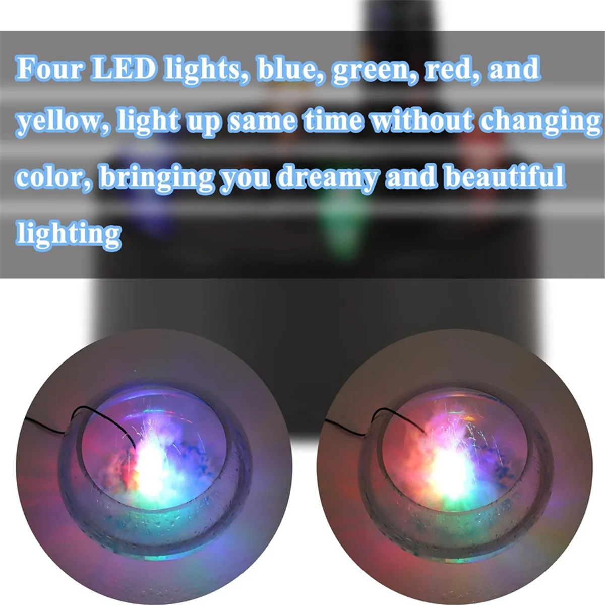 Туманообразователь USB-порт 4-цветные светодиодные фонари мини-машина для тумана