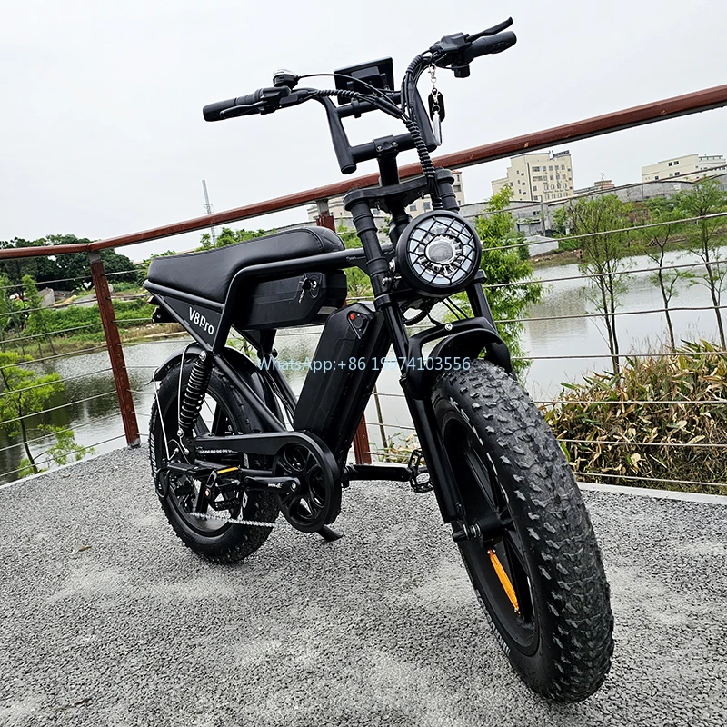 Электрический велосипед V8 Pro с толстыми шинами 250 Вт электровелосипед 48 В