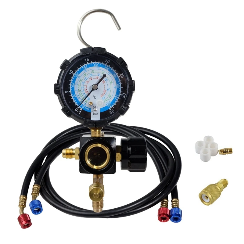 Air Conditioner Refrigerant Pressure Gauge For R410A 134A R22 R404A A/C Diagnostic Charging Tool
