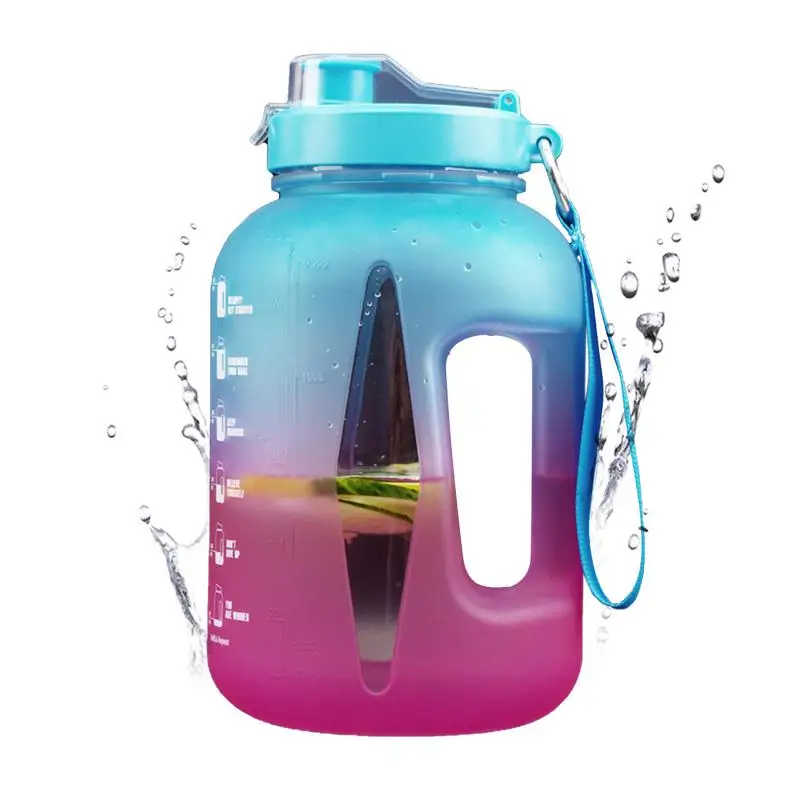 

Бутылка для воды со временным маркером, бутылка для воды для спортзала, бутылки для воды со временем для пить, герметичная, не содержит Бисфе...